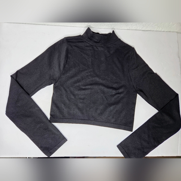 Free People For Revolve Super Crop Seamless Turtleneck Size M/L Long Sleeve - Picture 10 of 13